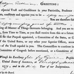 Document, 1779 April 06