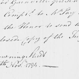 Document, 1794 November 10