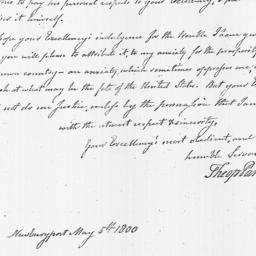 [Document, 1800 May 05]