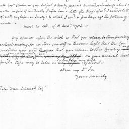 Document, 1784 November 21