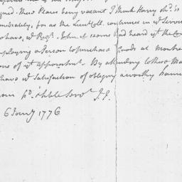 Document, 1776 January 06