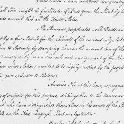 Document, 1782 October n.d.