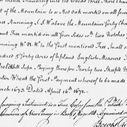 Document, 1671 April 16