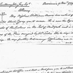 [Document, 1799 November 17]