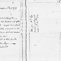 Document, 1779 January 03