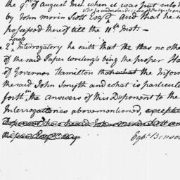[Document, 1769 August 15]