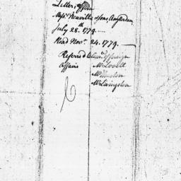 [Document, 1799 July 28]