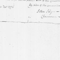 Document, 1776 December 30
