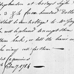 Document, 1784 February 19