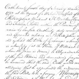 Document, post 1773 January 7