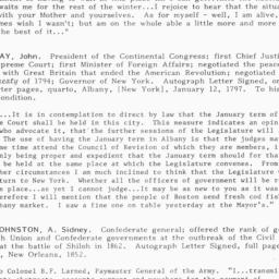 [Document, 1797 January 12]