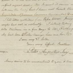 [Document, 1810 July 06]