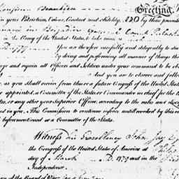 Document, 1779 March 03