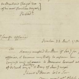 Document, 1784 December 22 -28