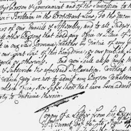 Document, 1720 October 27