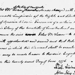 Document, 1776 June 22